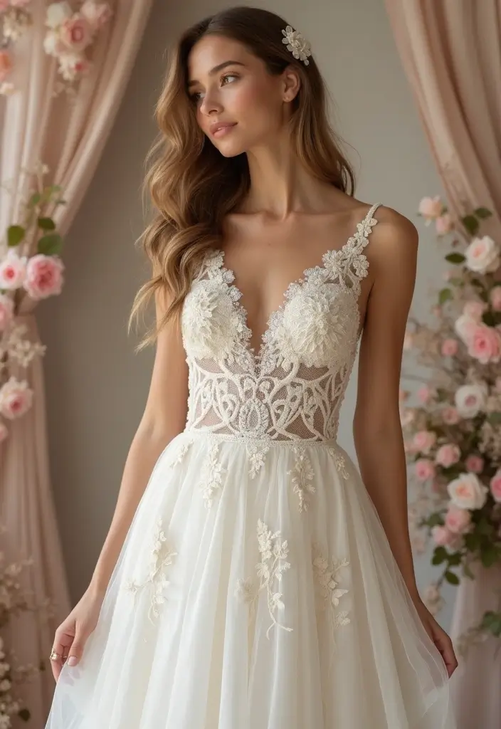 25 Adorable Crochet Baby Dress Free Pattern Inspirations with Photos - 12. Elegant Wedding Dress