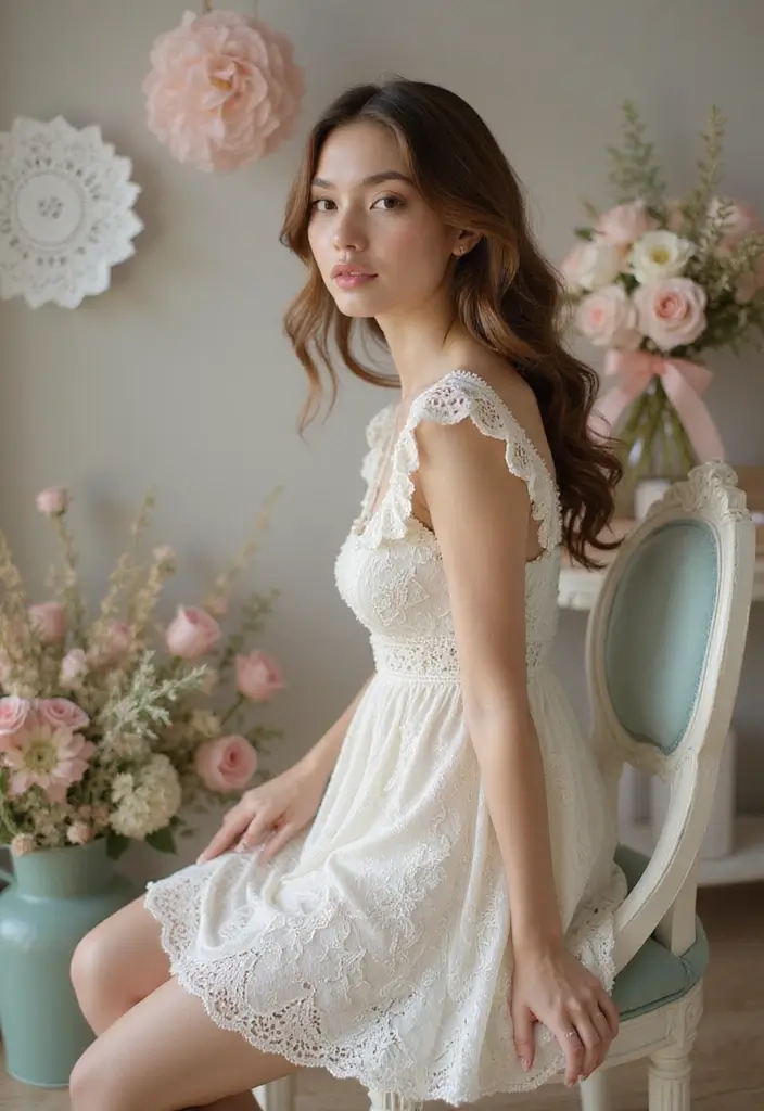 25 Adorable Crochet Baby Dress Free Pattern Inspirations with Photos - 4. Vintage Lace Dress