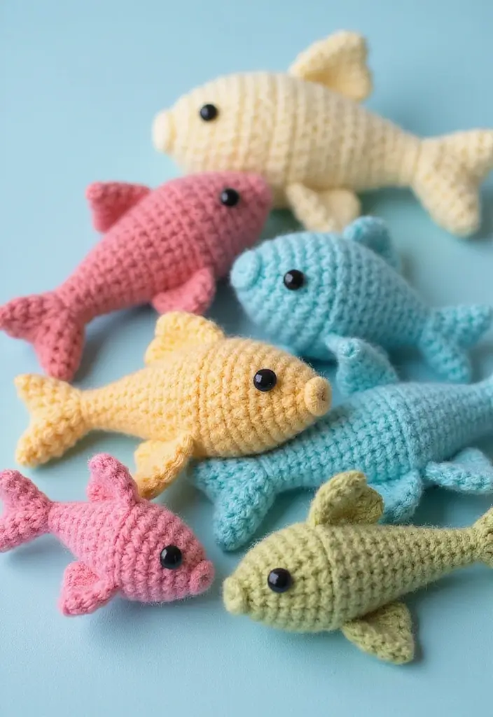 25 Adorable Toy Ideas from Crochet Amigurumi Free Patterns - 13. Fun Fish