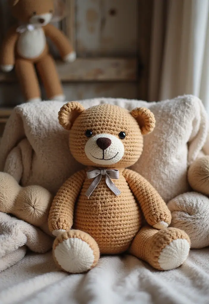 25 Adorable Toy Ideas from Crochet Amigurumi Free Patterns - 20. Bashful Bears