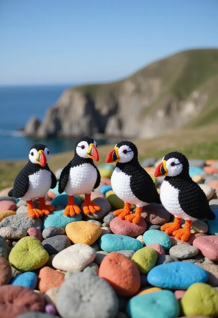 25 Adorable Toy Ideas from Crochet Amigurumi Free Patterns - 25. Playful Puffins