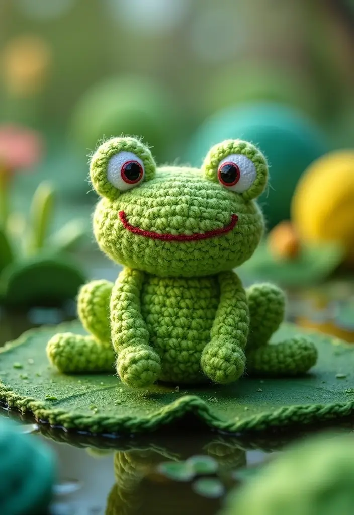 25 Adorable Toy Ideas from Crochet Amigurumi Free Patterns - 8. Friendly Frogs