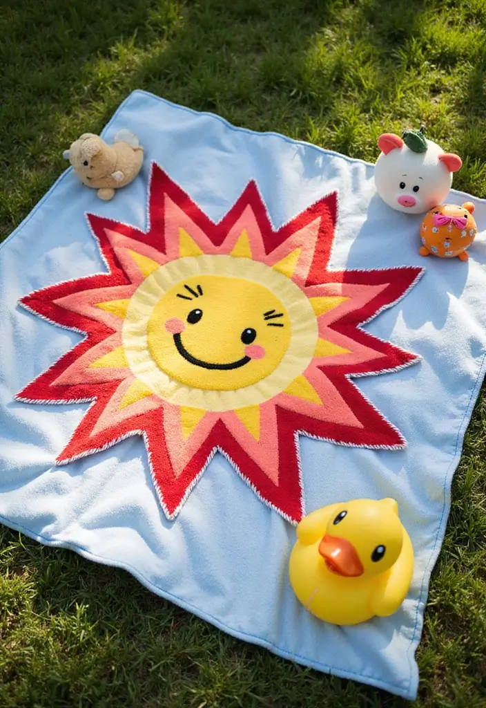 25 Baby Gift Ideas with Baby Blanket Crochet Patterns - 10. Starburst Blanket