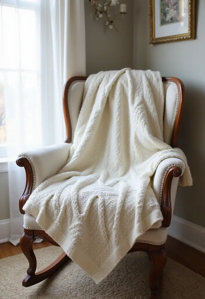 25 Baby Gift Ideas with Baby Blanket Crochet Patterns - 13. Sophisticated Cable Knit Blanket