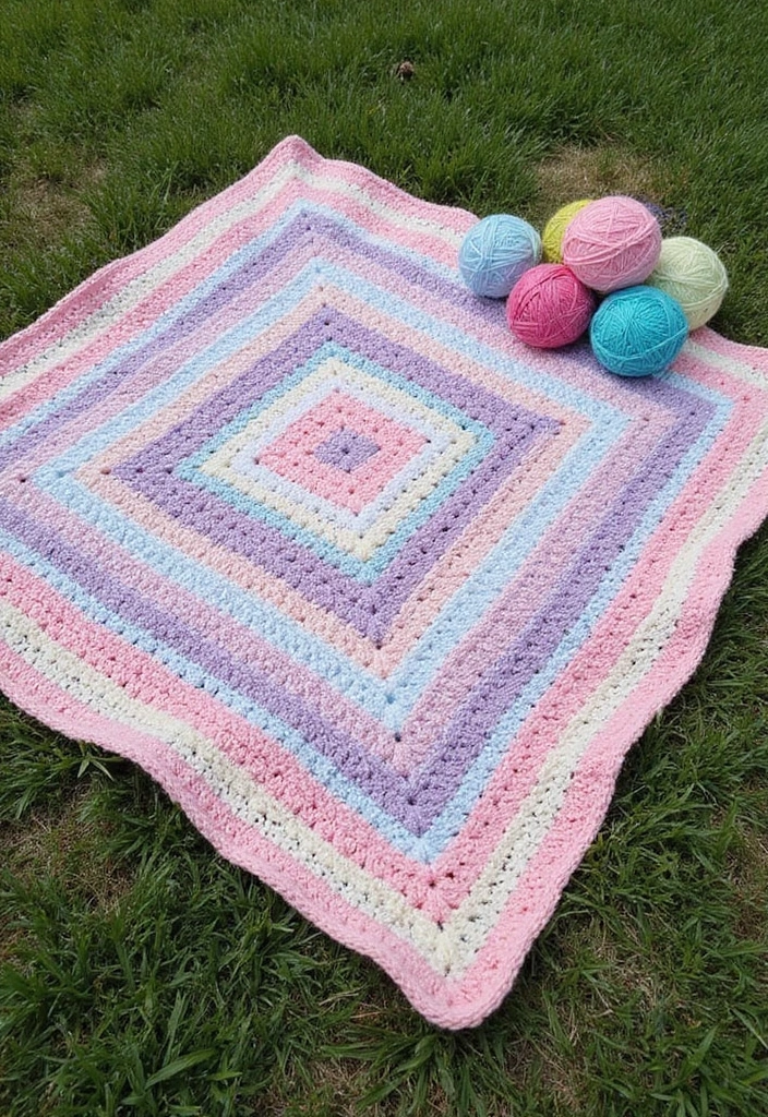 25 Baby Gift Ideas with Baby Blanket Crochet Patterns - 3. Cuddly Corner-to-Corner Blanket