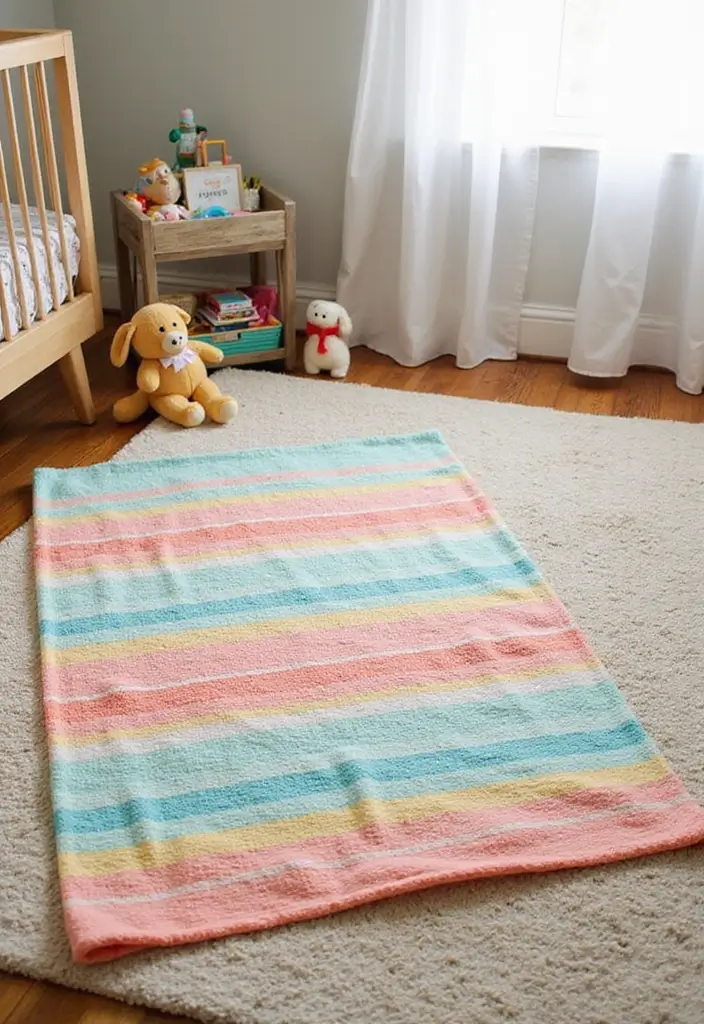 25 Baby Gift Ideas with Baby Blanket Crochet Patterns - 5. Striped Baby Blanket