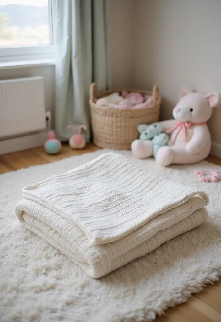 25 Baby Gift Ideas with Baby Blanket Crochet Patterns - 8. Comfy Ripple Stitch Blanket