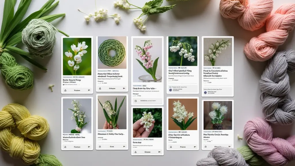 25 Beautiful Flower Inspirations: Lily of the Valley Crochet Pattern Gallery