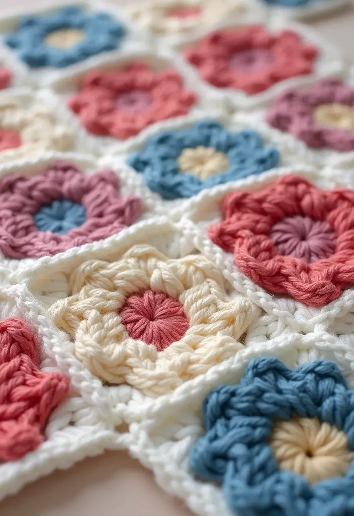25 Beautiful Ways to Learn How to Crochet a Granny Square: Step-by-Step Photos & Color Ideas - 16. Joining Techniques: Whip Stitch vs. Slip Stitch