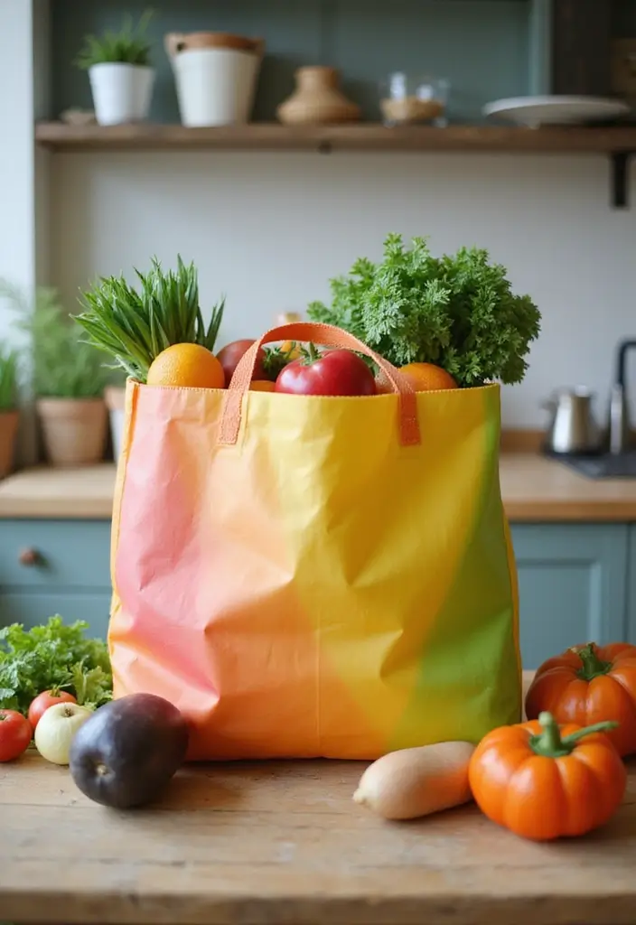 25 Chic DIY Bags from Crochet Bag Pattern Free with Image Tutorials - 13. The Supermarket Shopper