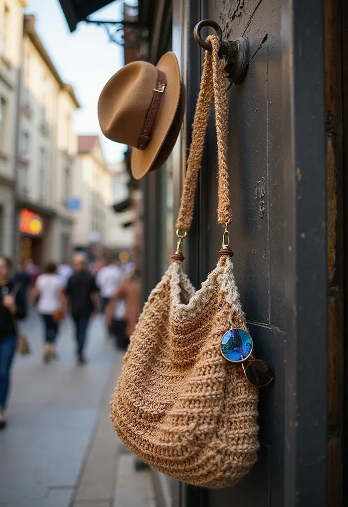 25 Chic DIY Bags from Crochet Bag Pattern Free with Image Tutorials - 3. The Chic Crossbody Bag