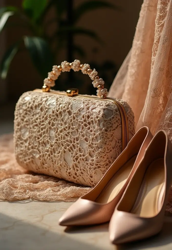 25 Chic DIY Bags from Crochet Bag Pattern Free with Image Tutorials - 6. The Elegant Evening Bag