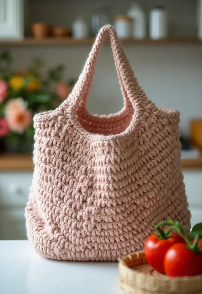 25 Chic DIY Bags from Crochet Bag Pattern Free with Image Tutorials - 9. The Cozy Everyday Bag