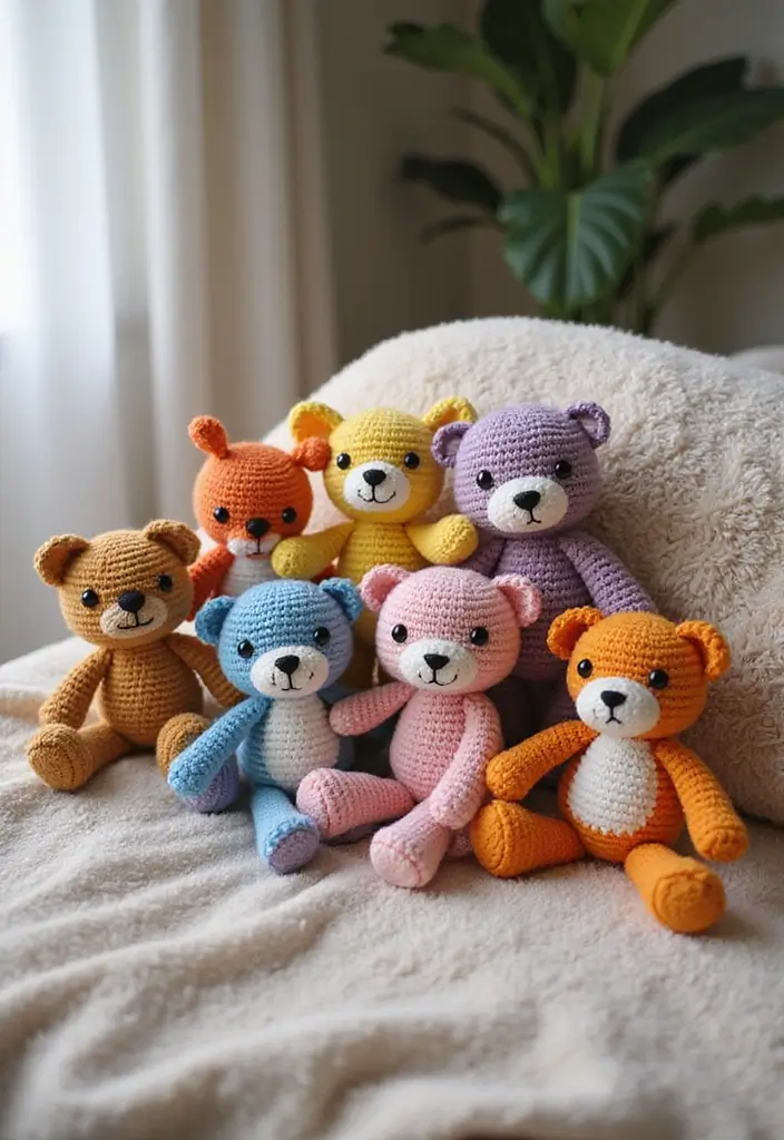 25 Creative Crafts for Rainy Days: What to Crochet When Bored - 1. Amigurumi Animals