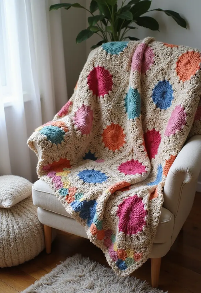 25 Creative Crafts for Rainy Days: What to Crochet When Bored - 18. Crocheted Blankets