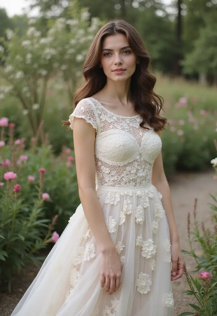 25 Creative Outfit Ideas for Dolls – Crochet Doll Clothes Free Pattern Inspirations - 11. Romantic Lace Dress