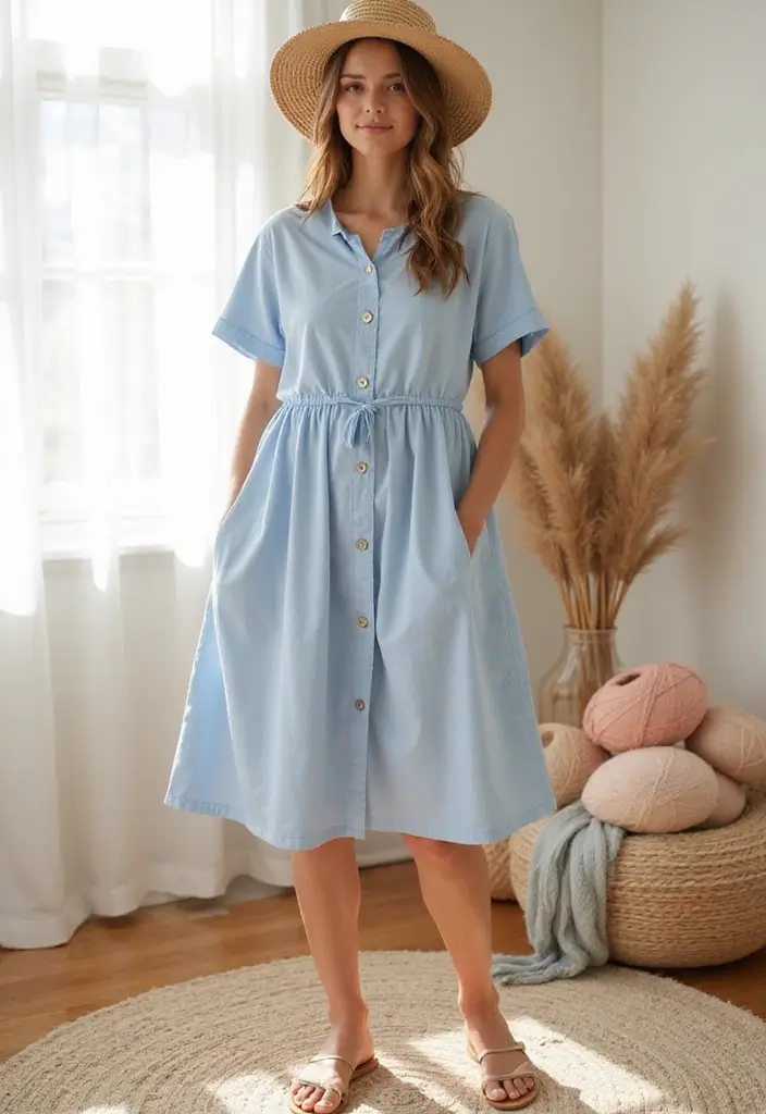 25 Creative Outfit Ideas for Dolls – Crochet Doll Clothes Free Pattern Inspirations - 22. Simple Everyday Dress