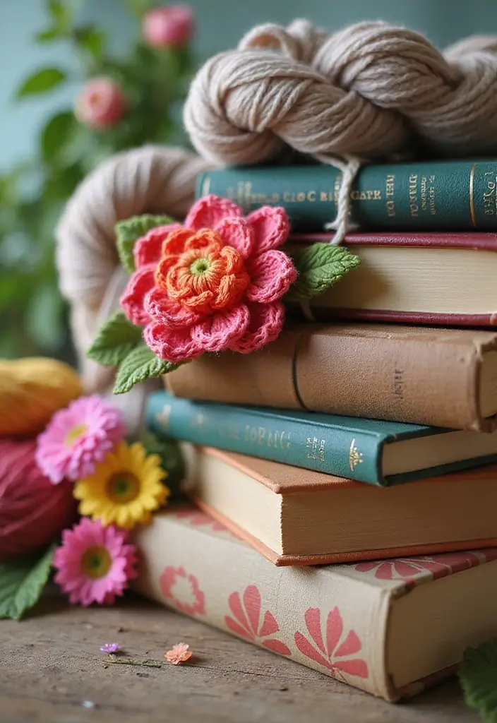 25 Cute Bookmark Crafts with Crochet Bookmarks Free Patterns - 10. Cheerful Flower Bookmark