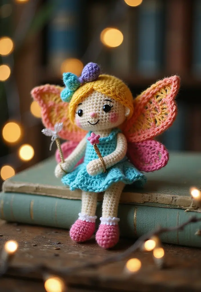 25 Cute Bookmark Crafts with Crochet Bookmarks Free Patterns - 9. Magical Fairy Bookmark