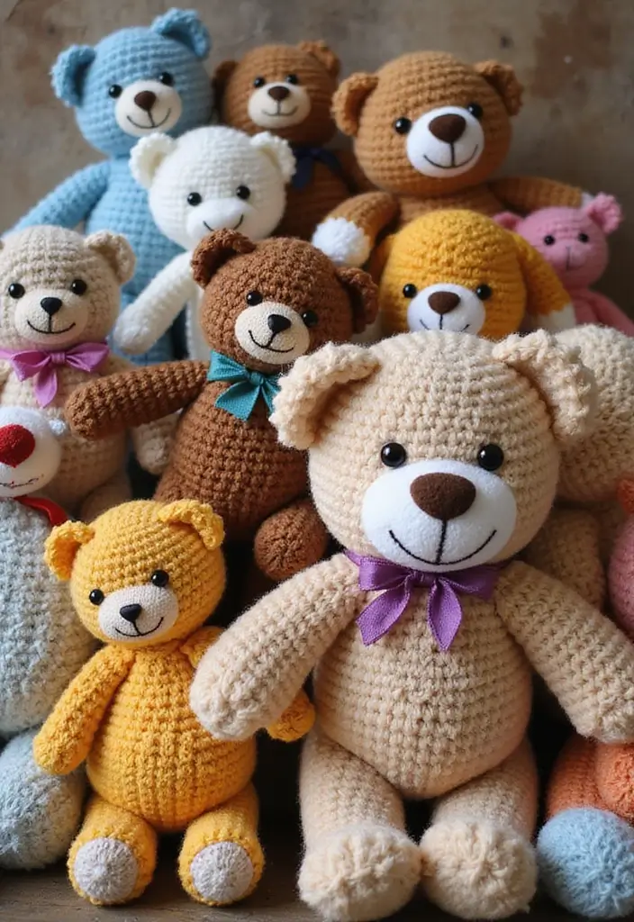 25 Cute Gift Ideas from Crochet Teddy Bear Pattern Free with Soft Yarn Colors - Conclusion