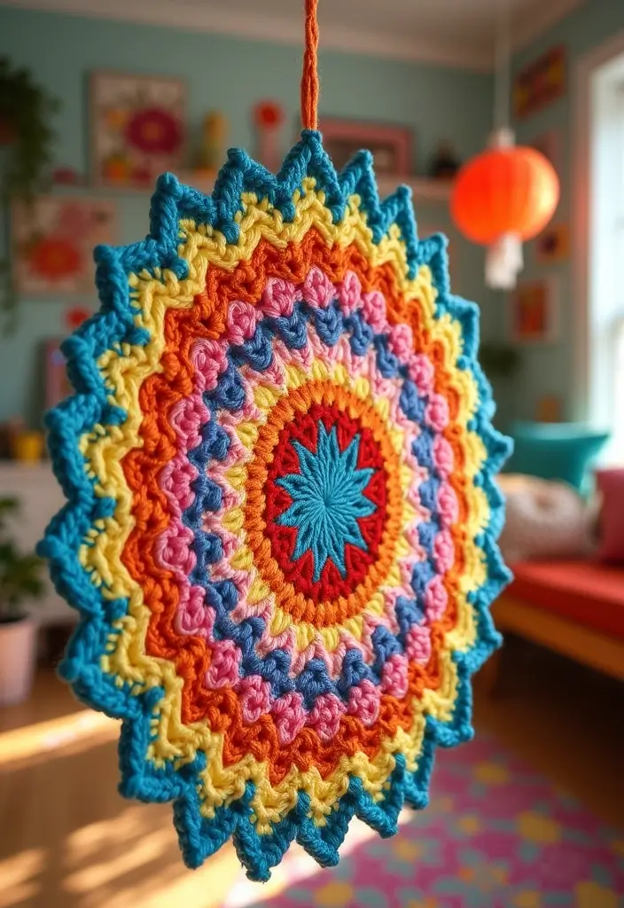 25 Detailed Mosaic Crochet Patterns Free Charts with Colorful Examples - 22. Candy Crush