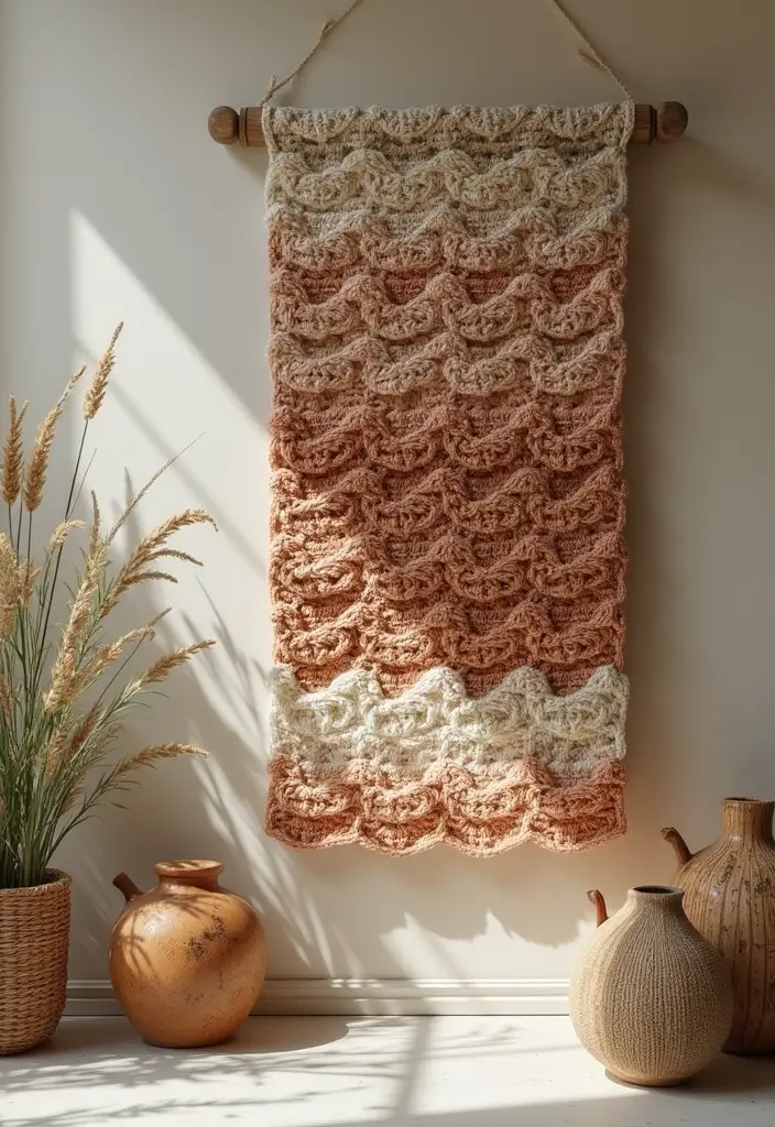 25 Detailed Mosaic Crochet Patterns Free Charts with Colorful Examples - 23. Earthy Waves