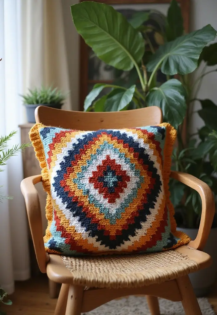 25 Detailed Mosaic Crochet Patterns Free Charts with Colorful Examples - 5. Tribal Patterns