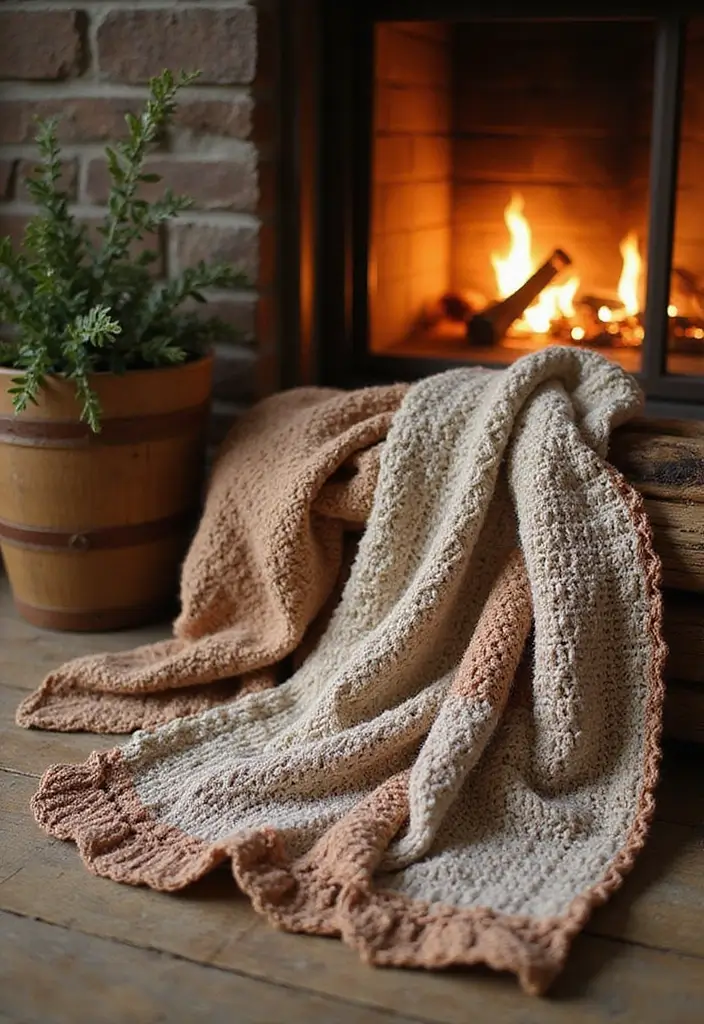 25 Detailed Mosaic Crochet Patterns Free Charts with Colorful Examples - 8. Rustic Cabin