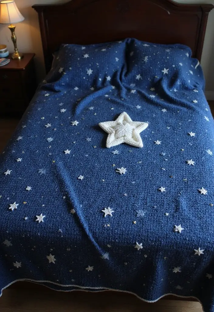 25 Detailed Mosaic Crochet Patterns Free Charts with Colorful Examples - 9. Starry Night