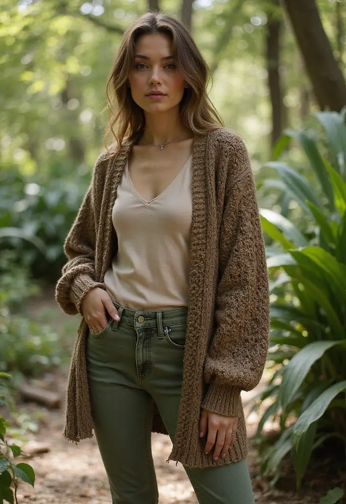 25 Elegant Crochet Cardigan Pattern Free Women Designs with Photo Tutorials - 23. Eco-Friendly Cardigan