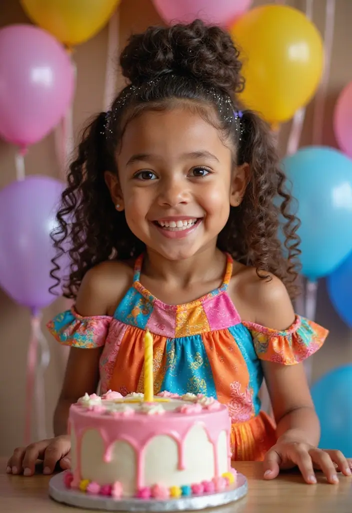 25 Gorgeous Curly Looks: Curly Crochet Hair Styles Trending Now - 14. Fun Spiral Curls with Sparkles