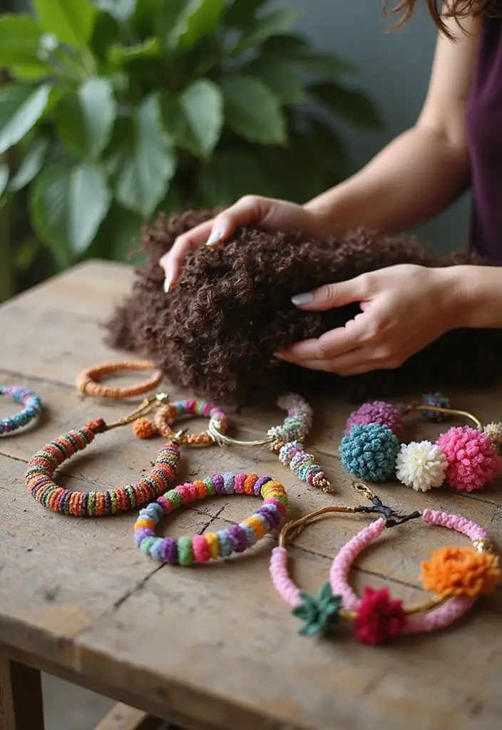 25 Gorgeous Curly Looks: Curly Crochet Hair Styles Trending Now - 7. Curly Accessories Galore