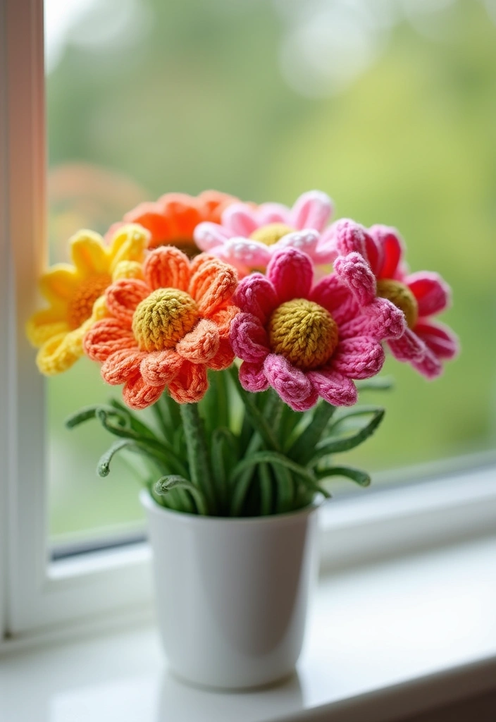 25 Lovely Blooms from Crochet Flowers Free Pattern 🌼 - 2. Cheerful Daisies