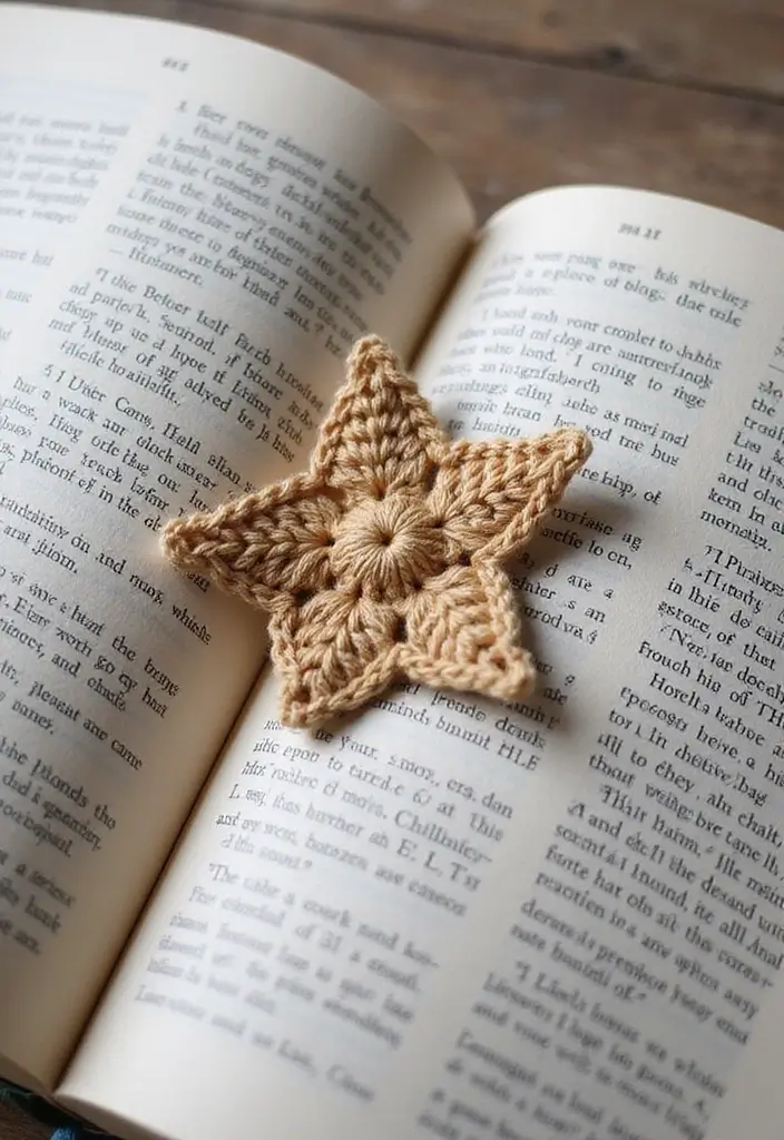25 Magical Tutorials on How to Crochet a Star - Perfect for Blankets & Decor - 12. Star Bookmark