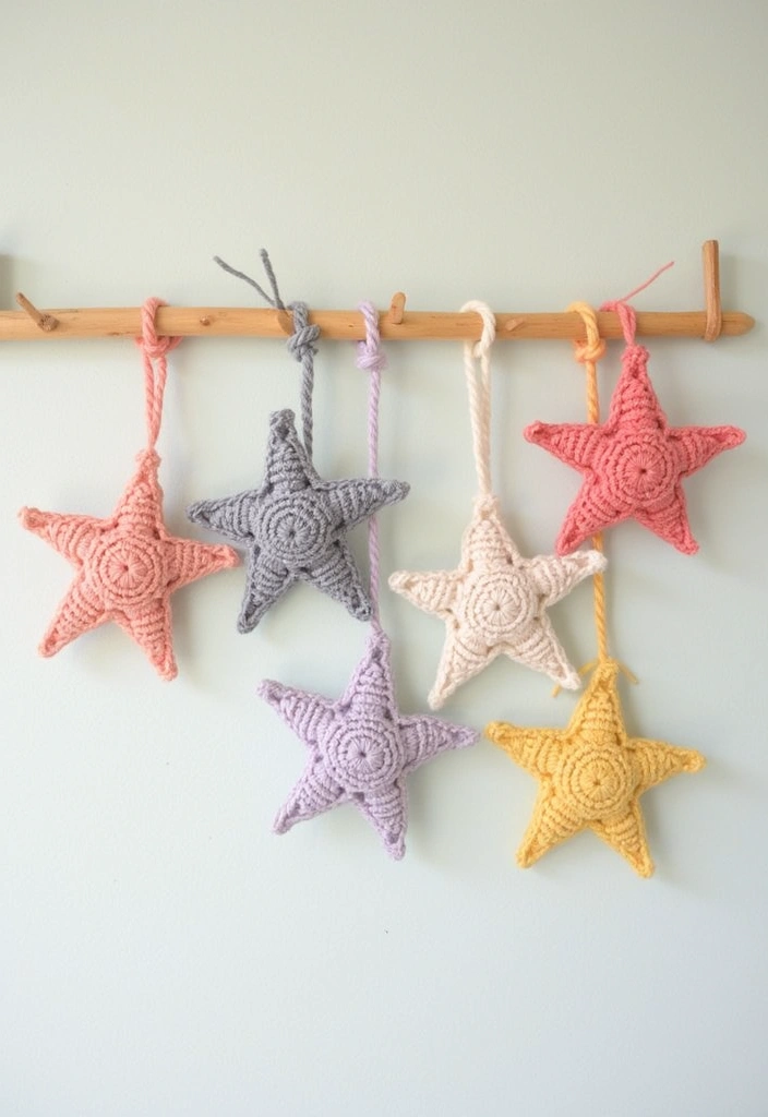 25 Magical Tutorials on How to Crochet a Star - Perfect for Blankets & Decor - 3. Twinkling Star Wall Hangings