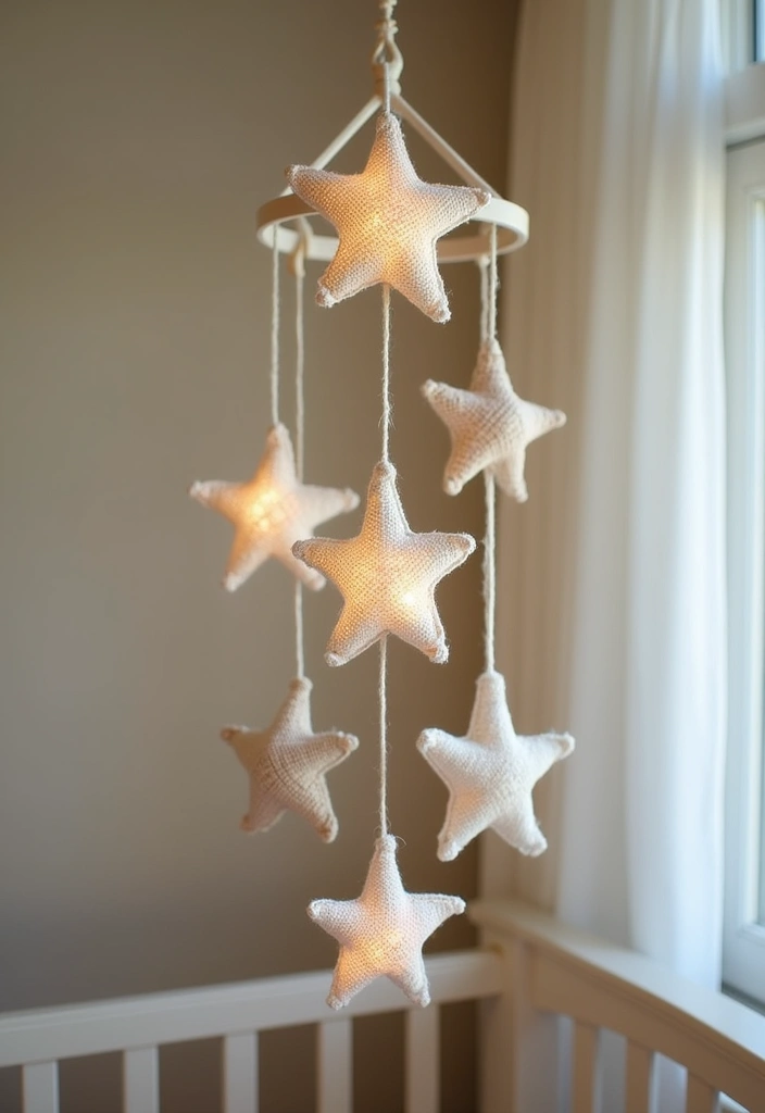 25 Magical Tutorials on How to Crochet a Star - Perfect for Blankets & Decor - 6. Star Mobile for Nurseries