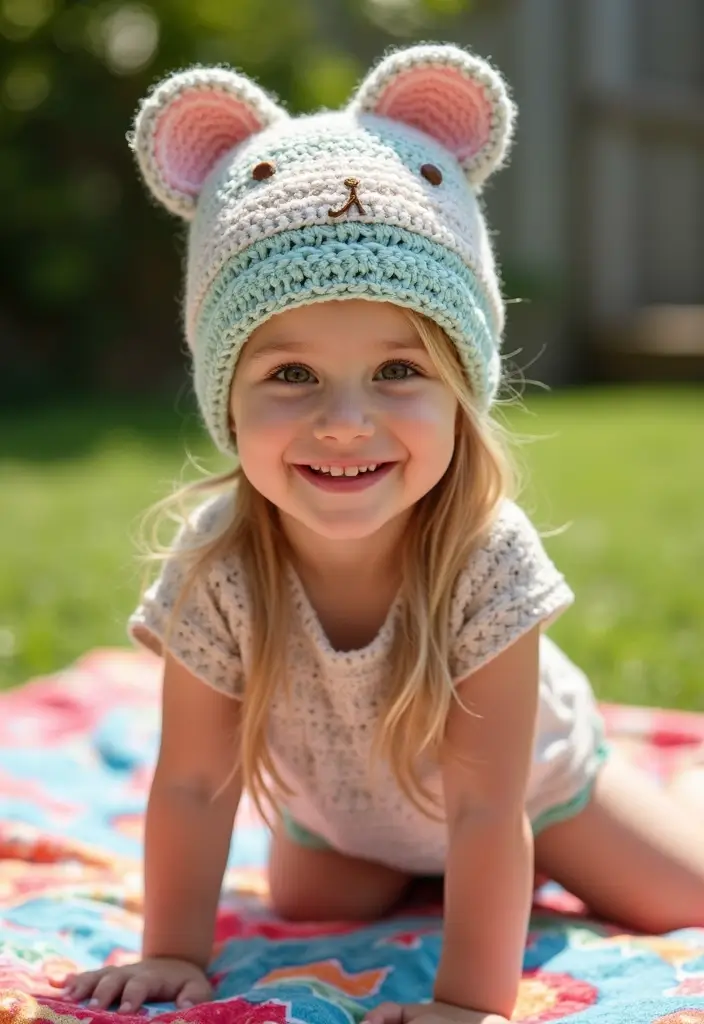 25 Modern & Trendy Crochet Beanie Pattern Free Photo Ideas - 9. The Kid-Friendly Beanie