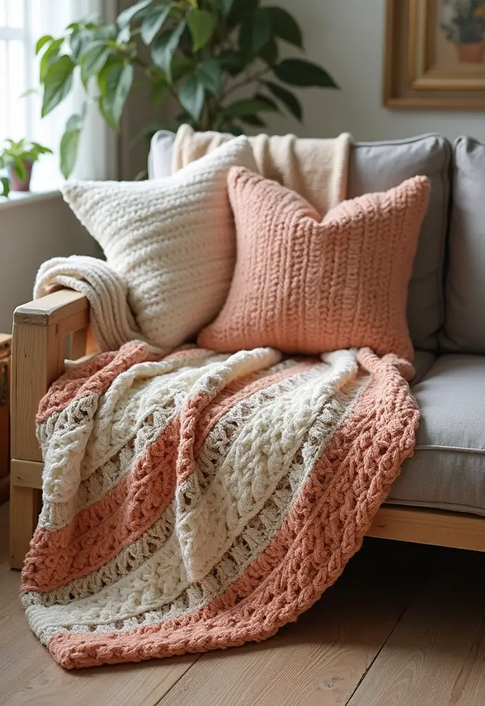 25 Radiant Designs for 6 Day Star Blanket Crochet: Patterns and Color Combos - 22. Rustic Farmhouse