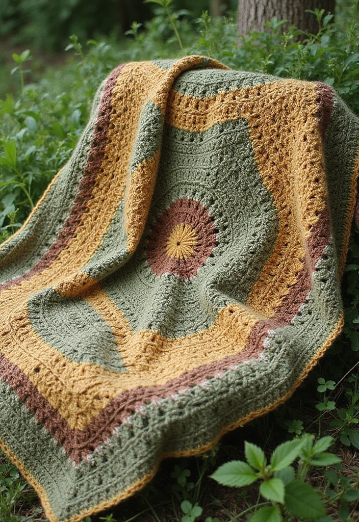 25 Radiant Designs for 6 Day Star Blanket Crochet: Patterns and Color Combos - 3. Earthy Tones