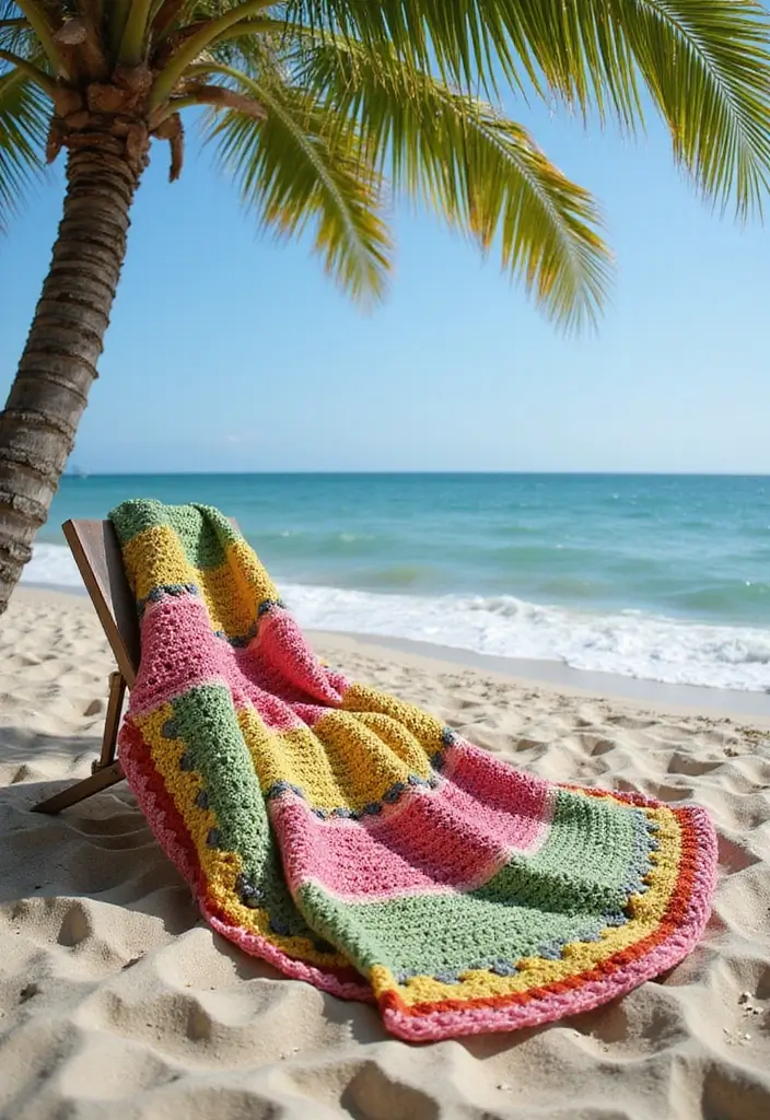 25 Radiant Designs for 6 Day Star Blanket Crochet: Patterns and Color Combos - 4. Tropical Paradise