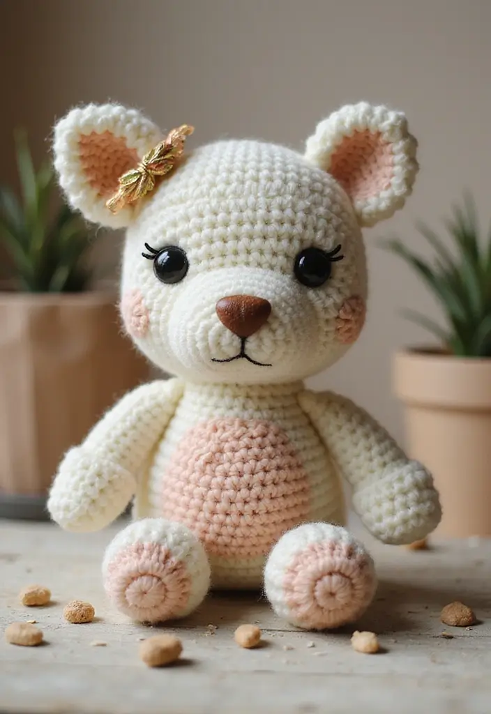 25 Step Tutorials Showing How to Crochet for Beginners - 10. Finishing Touches: Adding Details