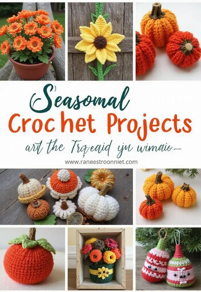 25 Step Tutorials Showing How to Crochet for Beginners - 20. Seasonal Crochet Collections: Projects for Every Holiday