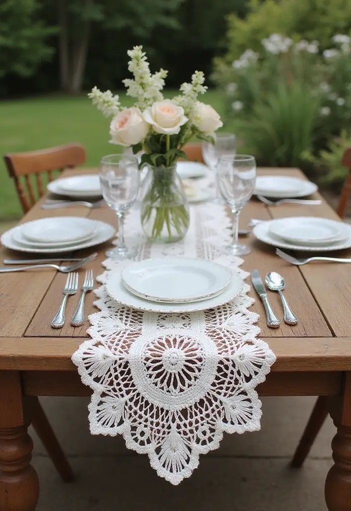 25 Trending Crochet Styles for Black Women for Every Occasion - 13. Elegant Crochet Table Runners