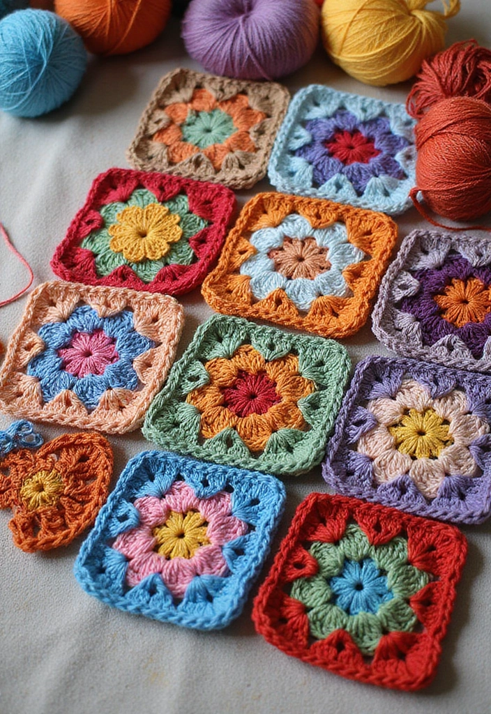 30 Adorable Ideas for Easy Crochet Baby Blanket Free Pattern with Soft Yarn Inspirations - 10. Patchwork Blanket