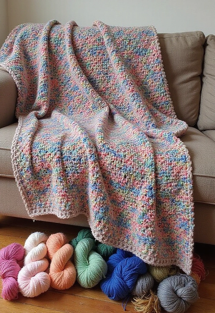 30 Adorable Ideas for Easy Crochet Baby Blanket Free Pattern with Soft Yarn Inspirations - 14. Tunisian Crochet Blanket