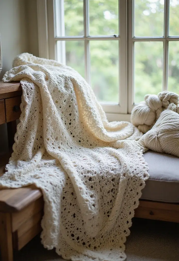 30 Adorable Ideas for Easy Crochet Baby Blanket Free Pattern with Soft Yarn Inspirations - 15. Lacy Openwork Blanket