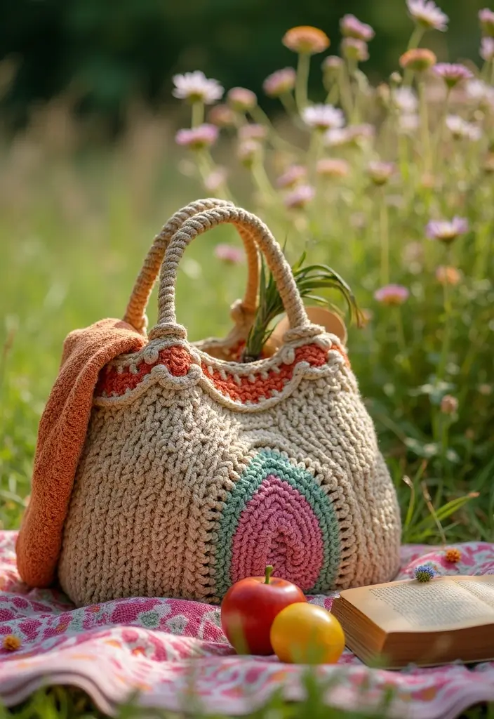 30 Chic DIY Crochet Tote Bags Free Patterns with Step-by-Step Image Guides - 11. The Oversized Tote