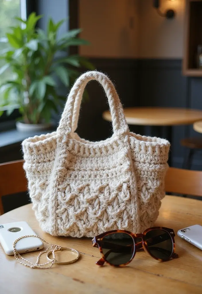 30 Chic DIY Crochet Tote Bags Free Patterns with Step-by-Step Image Guides - 29. The Versatile Mini Tote