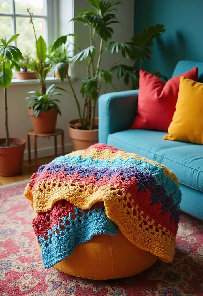 30 Cozy Designs for Free Crochet Patterns for Afghans - 13. Color Block Afghan