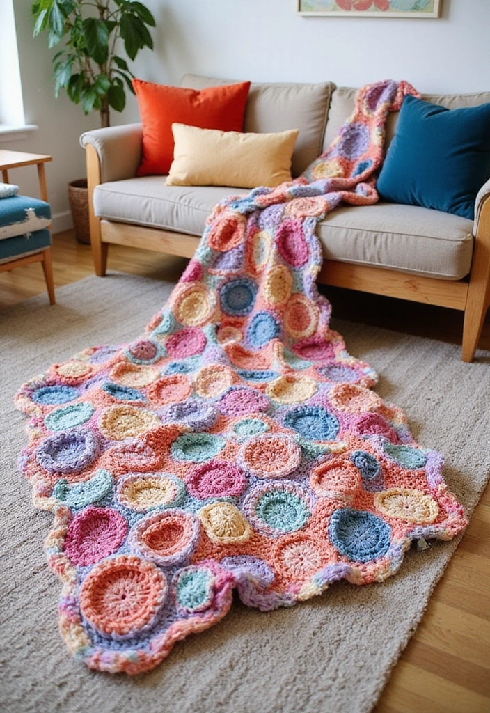 30 Cozy Designs for Free Crochet Patterns for Afghans - 16. Bubble Stitch Afghan